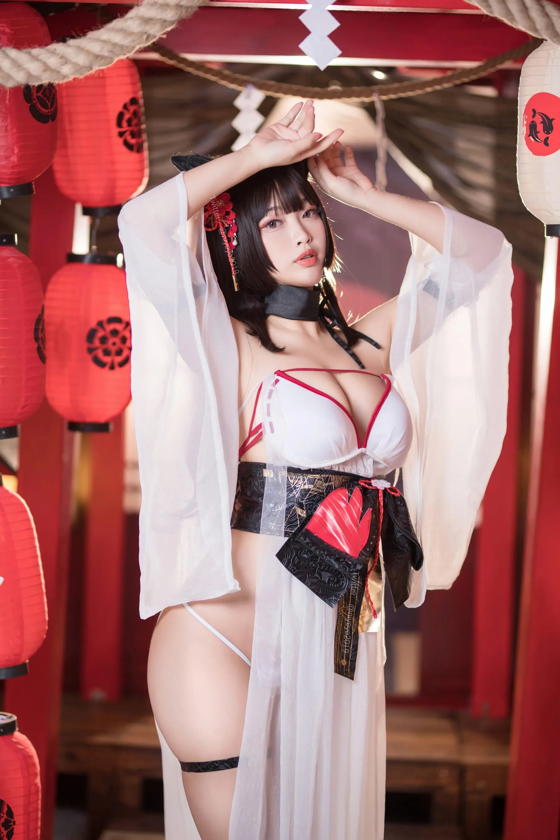 白烨 – NO.56 湿身天诚泳装 [61P]插图